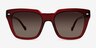 Vogue Eyewear VO5380S Clear Dark Red AcetateSunglass Frames from EyeBuyDirect, Front View