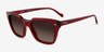 Vogue Eyewear VO5380S Clear Dark Red AcetateSunglass Frames from EyeBuyDirect, Angle View