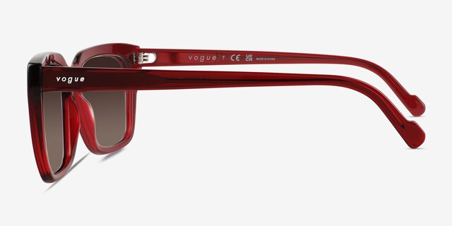 Vogue Eyewear VO5380S Clear Dark Red AcetateSunglass Frames from EyeBuyDirect, Side View
