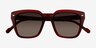 Vogue Eyewear VO5380S Clear Dark Red AcetateSunglass Frames from EyeBuyDirect, Closed View