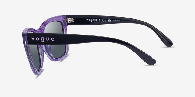 Vogue Eyewear VO5428S Black Purple PlasticSunglass Frames from EyeBuyDirect, Side View
