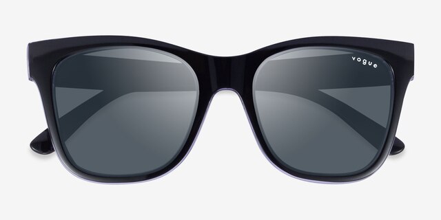 Vogue Eyewear VO5428S Black Purple PlasticSunglass Frames from EyeBuyDirect, Closed View