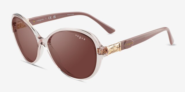 Vogue Eyewear VO5475SB Transparent Pink PlasticSunglass Frames from EyeBuyDirect, Angle View