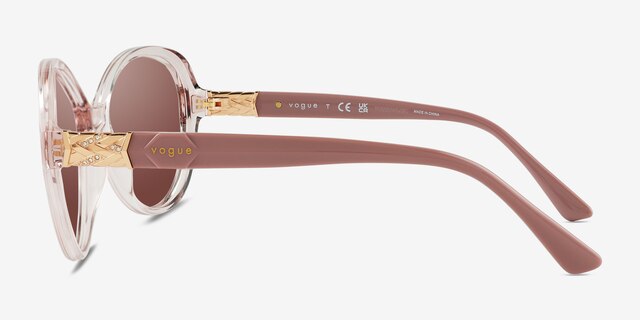 Vogue Eyewear VO5475SB Transparent Pink PlasticSunglass Frames from EyeBuyDirect, Side View