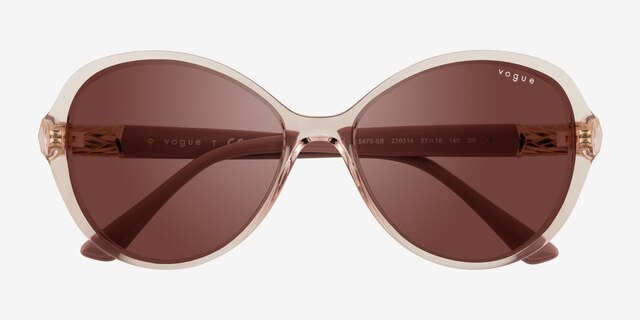 Vogue Eyewear VO5475SB Transparent Pink PlasticSunglass Frames from EyeBuyDirect, Closed View