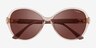 Vogue Eyewear VO5475SB Transparent Pink PlasticSunglass Frames from EyeBuyDirect, Closed View