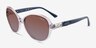 Vogue Eyewear VO5475SB Transparent Purple PlasticSunglass Frames from EyeBuyDirect, Angle View