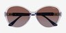 Vogue Eyewear VO5475SB Transparent Purple PlasticSunglass Frames from EyeBuyDirect, Closed View