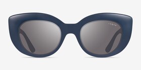 Vogue Eyewear VO5480S Matte Navy Plastique Soleil de Lunette de vue d'EyeBuyDirect, Vue de Face