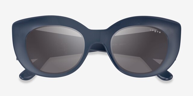 Vogue Eyewear VO5480S Matte Navy PlasticSunglass Frames from EyeBuyDirect, Closed View
