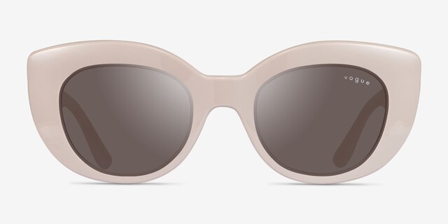 Vogue Eyewear VO5480S Matte Milk Tea PlasticSunglass Frames from EyeBuyDirect, Front View