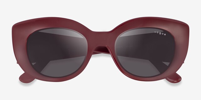 Vogue Eyewear VO5480S Burgundy Red PlasticSunglass Frames from EyeBuyDirect, Closed View
