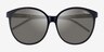 Vogue Eyewear VO5509S Ischia Shiny Black AcetateSunglass Frames from EyeBuyDirect, Closed View