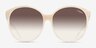 Vogue Eyewear VO5509S Ischia Striped Milk Tea AcetateSunglass Frames from EyeBuyDirect, Front View