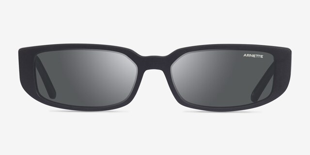 ARNETTE Jet Black Eco-friendlySunglass Frames from EyeBuyDirect, Front View