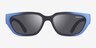 ARNETTE Curbside Black Blue Eco-friendlySunglass Frames from EyeBuyDirect, Front View
