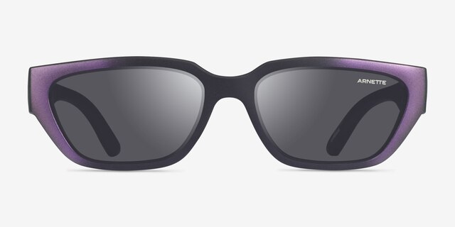 ARNETTE Curbside Black Purple Eco-friendlySunglass Frames from EyeBuyDirect, Front View