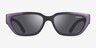 ARNETTE Curbside Black Purple Eco-friendlySunglass Frames from EyeBuyDirect, Front View