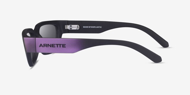ARNETTE Curbside Black Purple Eco-friendlySunglass Frames from EyeBuyDirect, Side View