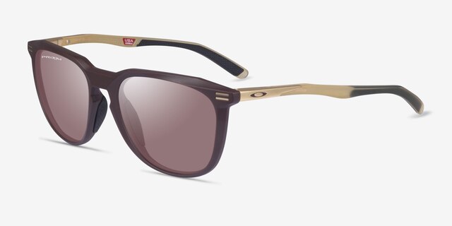 Oakley Thurso Brown PlasticSunglass Frames from EyeBuyDirect, Angle View