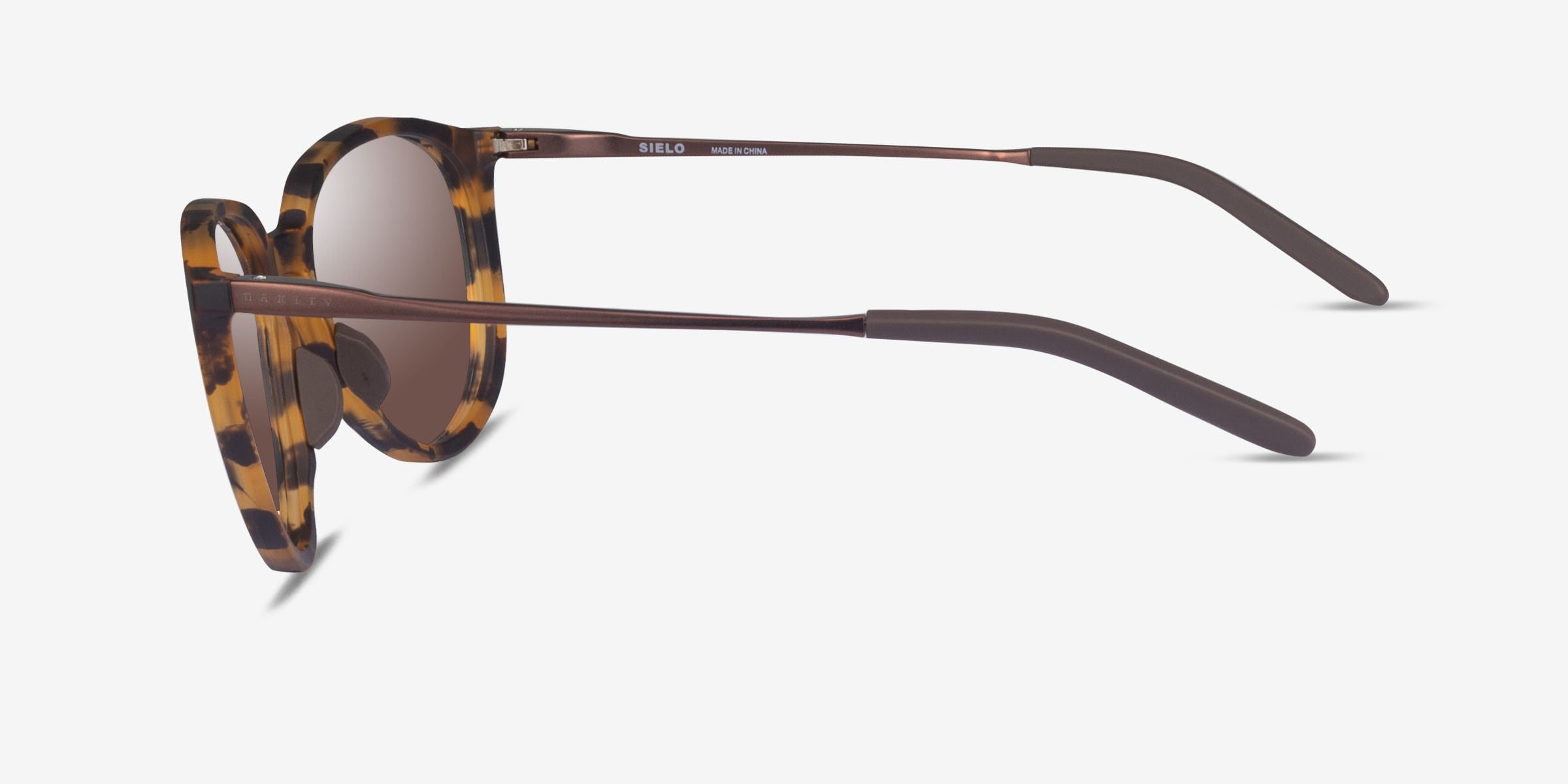 Oakley 24 Sielo Sunglasses  Polished BROWN-TORTOISE Oakley Sielo - Round Tortoise Frame Sunglasses For Women  main image 4