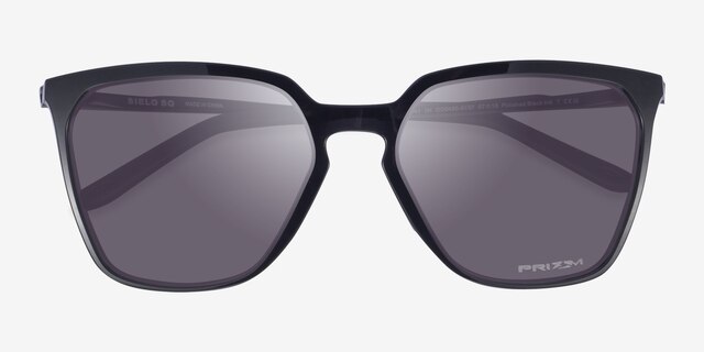 Oakley Sielo Sq Black Eco-friendlySunglass Frames from EyeBuyDirect, Closed View