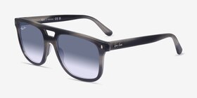 Ray-Ban RB2213 Gris Plastique Soleil de Lunette de vue d'EyeBuyDirect, Vue d'Angle