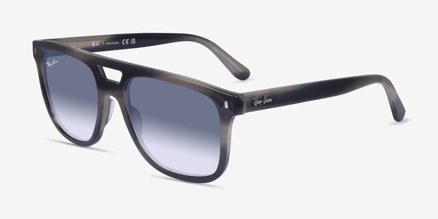 Ray-Ban RB2213 Gray PlasticSunglass Frames from EyeBuyDirect, Angle View