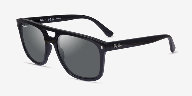 Ray-Ban RB2213 Black PlasticSunglass Frames from EyeBuyDirect, Angle View