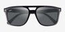 Ray-Ban RB2213 Black PlasticSunglass Frames from EyeBuyDirect, Closed View