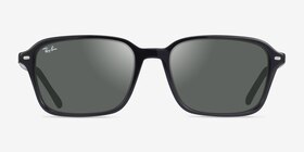 Ray-Ban RB2231 Raimond Noir Acétate Soleil de Lunette de vue d'EyeBuyDirect, Vue de Face