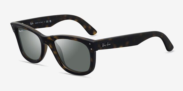 Ray-Ban RBR0502S Reverse Tortoise AcetateSunglass Frames from EyeBuyDirect, Angle View