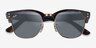 Ray-Ban Clubmaster Reverse Tortoise Gold AcetateSunglass Frames from EyeBuyDirect, Closed View