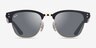 Ray-Ban Clubmaster Reverse Gold Black AcetateSunglass Frames from EyeBuyDirect, Front View