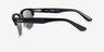 Ray-Ban Clubmaster Reverse Gold Black AcetateSunglass Frames from EyeBuyDirect, Side View