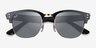 Ray-Ban Clubmaster Reverse Gold Black AcetateSunglass Frames from EyeBuyDirect, Closed View