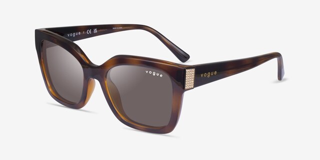 Vogue Eyewear VO5613SB Tortoise Eco-friendlySunglass Frames from EyeBuyDirect, Angle View