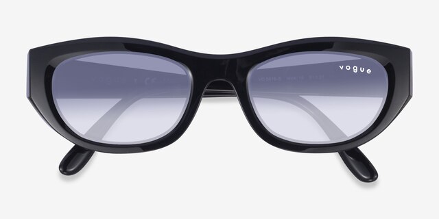 Vogue Eyewear VO5616S Black Eco-friendlySunglass Frames from EyeBuyDirect, Closed View