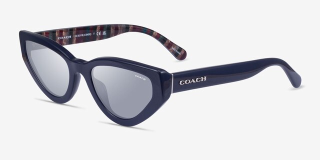 Coach HC8319 C3450 Matte Navy AcetateSunglass Frames from EyeBuyDirect, Angle View