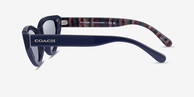 Coach HC8319 C3450 Matte Navy AcetateSunglass Frames from EyeBuyDirect, Side View