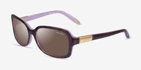 Ralph RA5130 Écailles Acétate Soleil de Lunette de vue d'EyeBuyDirect, Vue d'Angle