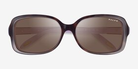 Ralph RA5130 Écailles Acétate Soleil de Lunette de vue d'EyeBuyDirect, Vue Rapprochée