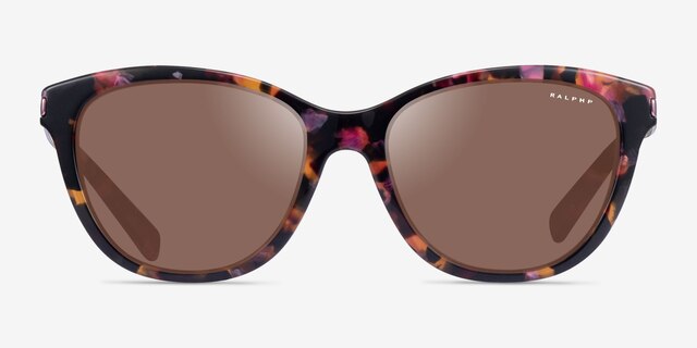Ralph RA5201 Dark Floral AcetateSunglass Frames from EyeBuyDirect, Front View