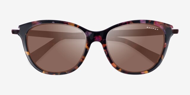 Ralph RA5201 Dark Floral AcetateSunglass Frames from EyeBuyDirect, Closed View