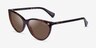 Ralph RA5270 Tortoise AcetateSunglass Frames from EyeBuyDirect, Angle View