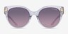 Coach HC8393U Cr612 Transparent Clear AcetateSunglass Frames from EyeBuyDirect, Front View