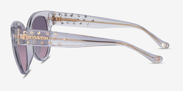 Coach HC8393U Cr612 Transparent Clear AcetateSunglass Frames from EyeBuyDirect, Side View