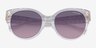 Coach HC8393U Cr612 Transparent Clear AcetateSunglass Frames from EyeBuyDirect, Closed View