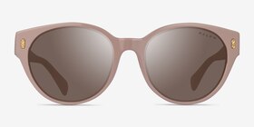 Ralph RA5302U Nude Acétate Soleil de Lunette de vue d'EyeBuyDirect, Vue de Face