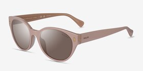 Ralph RA5302U Nude Acétate Soleil de Lunette de vue d'EyeBuyDirect, Vue d'Angle